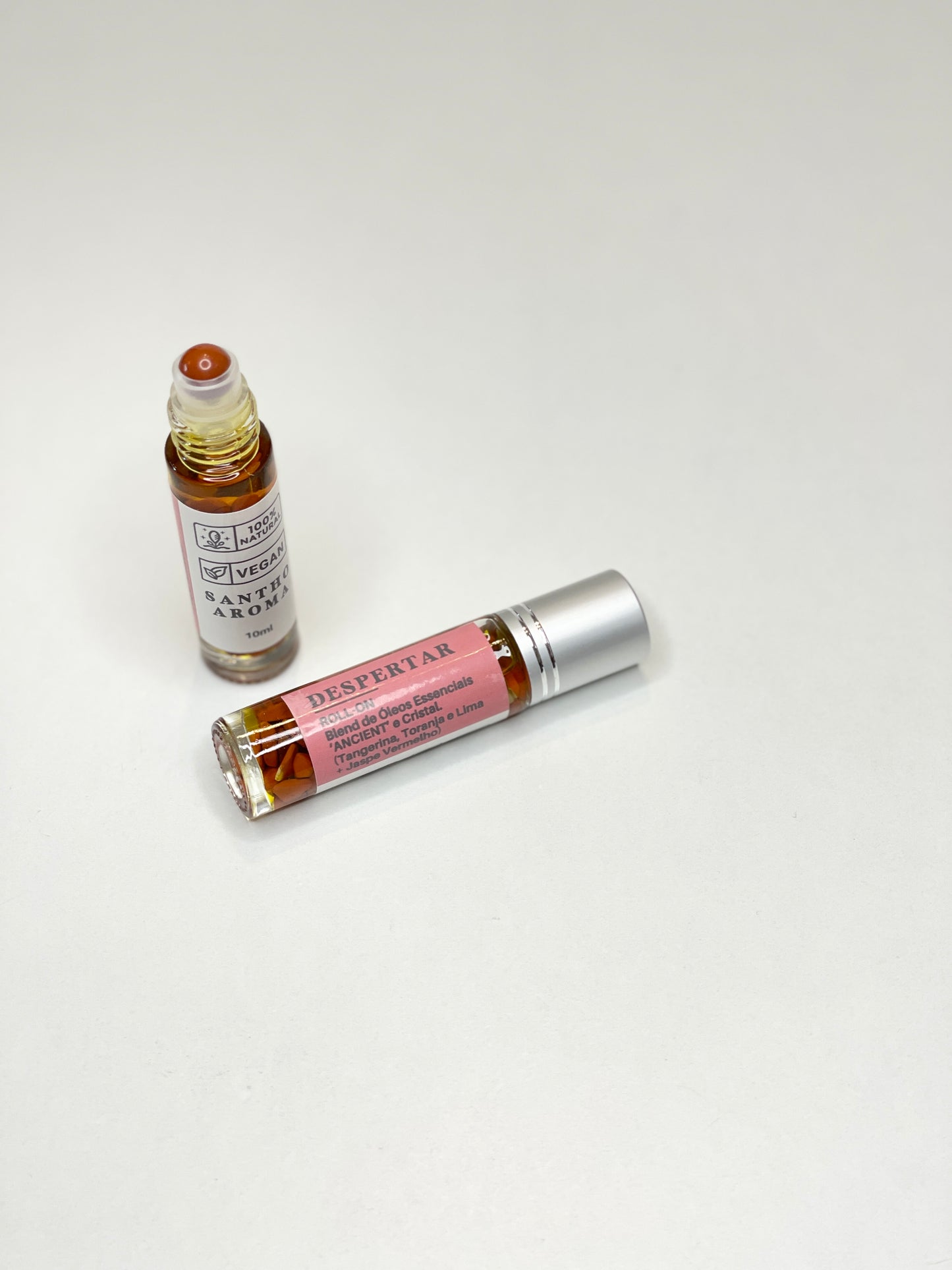 Roll-On de Óleos Essenciais com Cristal - 𝑫𝑬𝑺𝑷𝑬𝑹𝑻𝑨𝑹