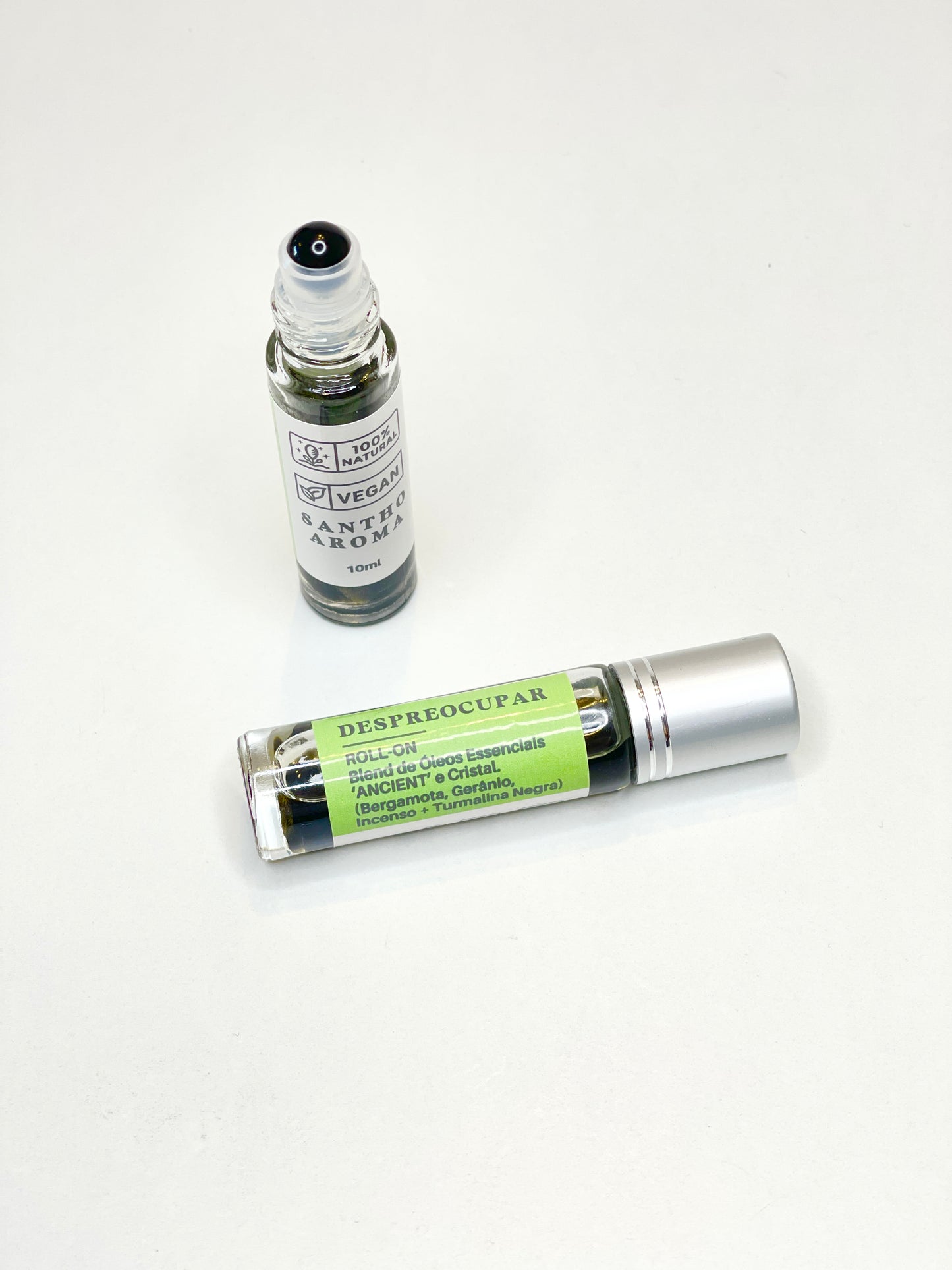 Roll-On de Óleos Essenciais com Cristal - 𝑫𝑬𝑺𝑷𝑹𝑬𝑶𝑪𝑼𝑷𝑨𝑹
