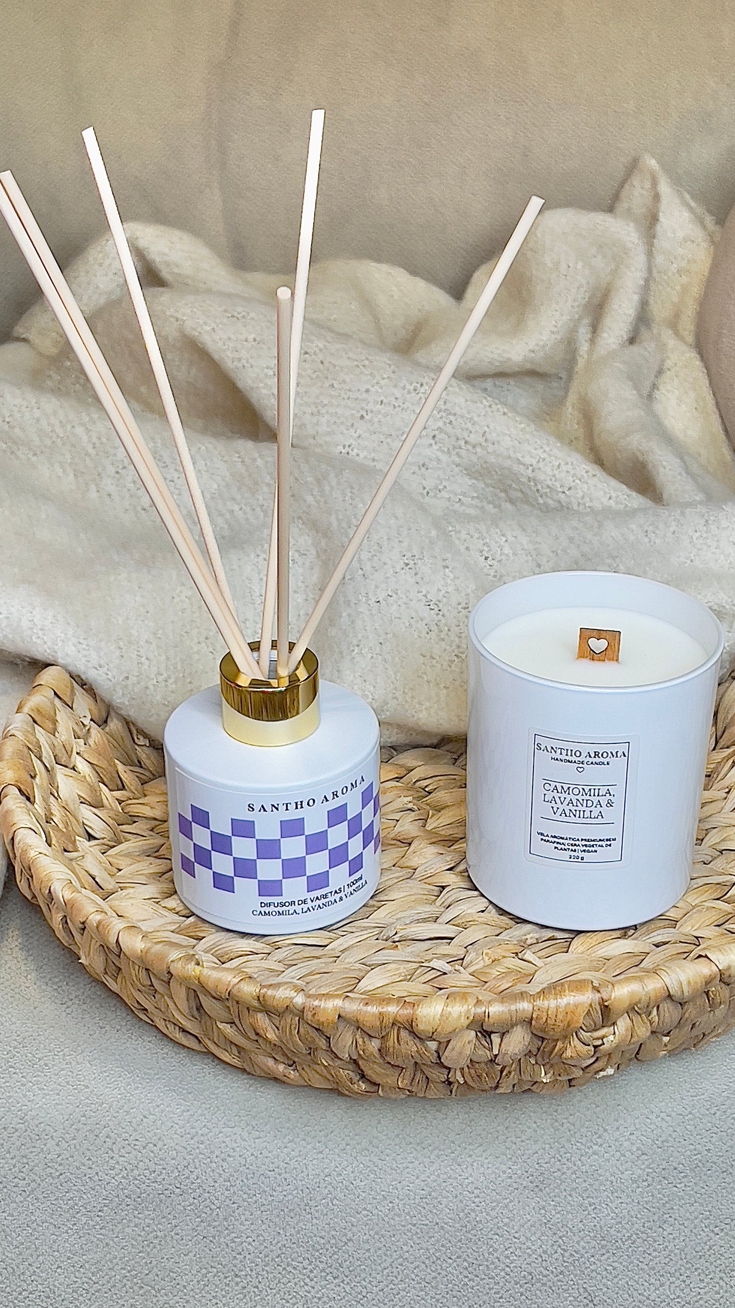 CAMOMILA, LAVANDA & VANILLA - Vela Aromática Natural