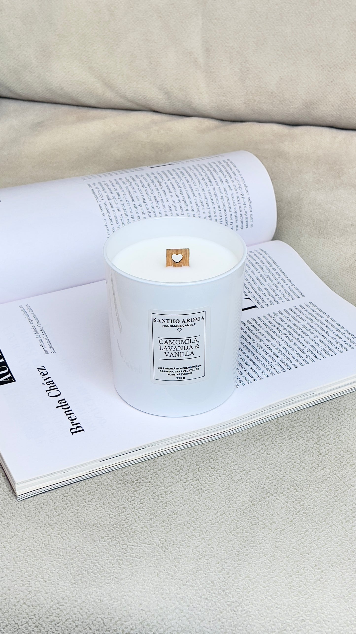 CAMOMILA, LAVANDA & VANILLA - Vela Aromática Natural