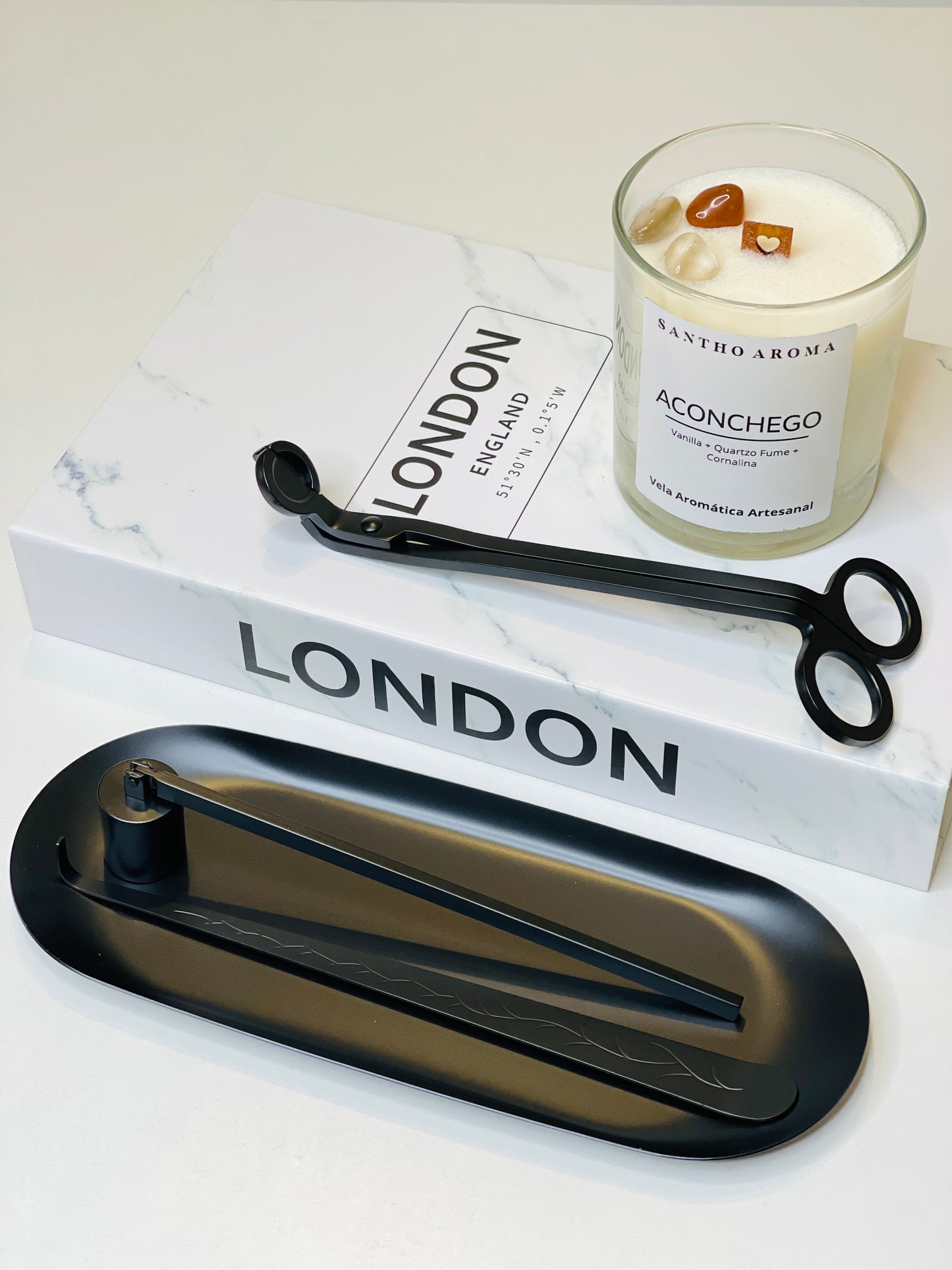 Conjunto de Acessórios para Velas (PRETO)
