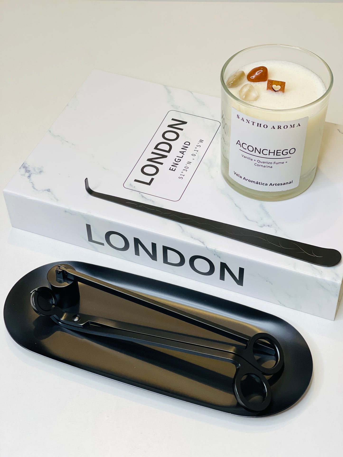 Conjunto de Acessórios para Velas (PRETO)