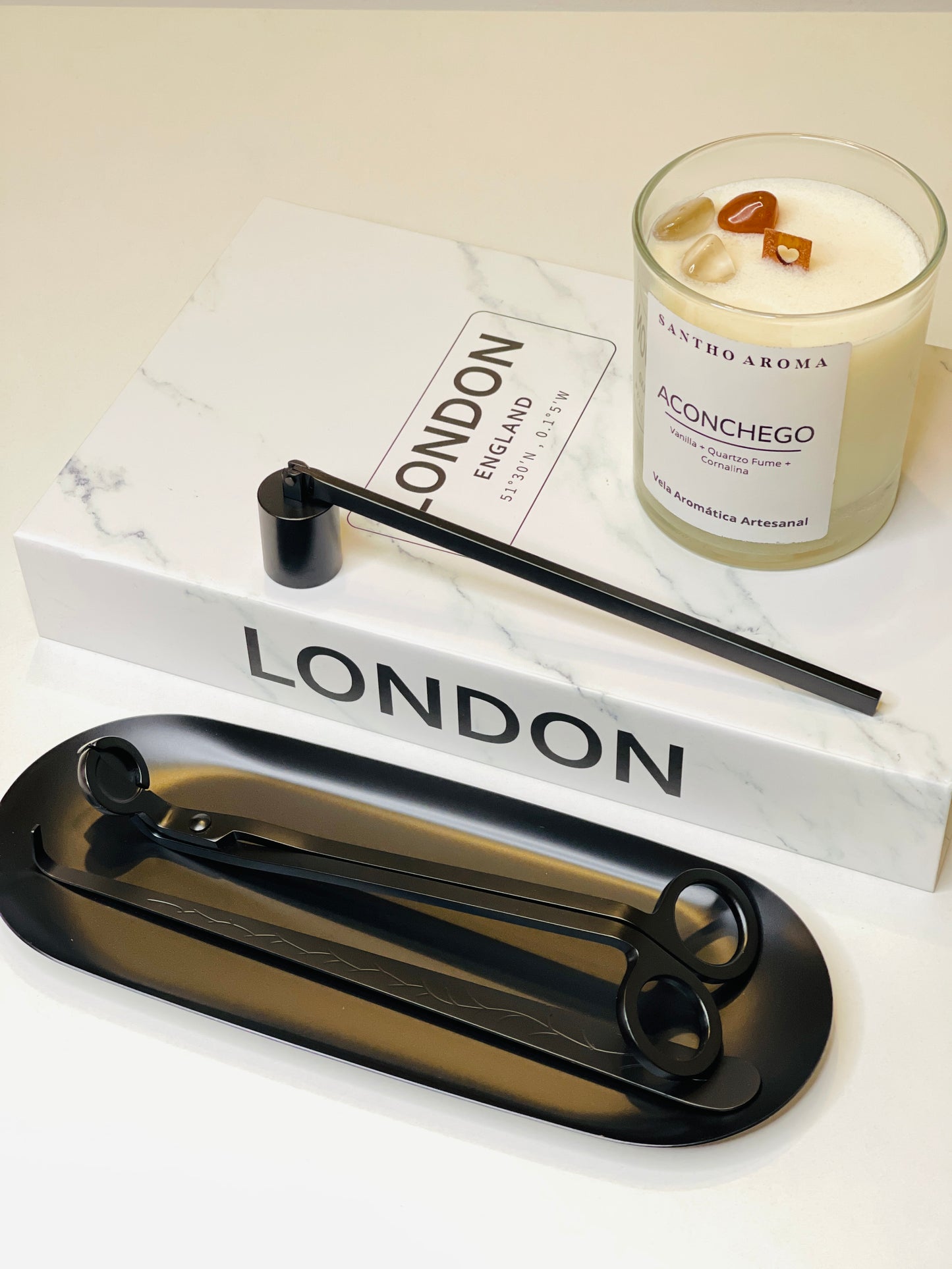 Conjunto de Acessórios para Velas (PRETO)